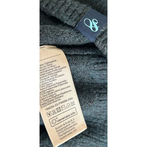 Scotch & Soda Mens Wool Blend Crewneck Sweater Long Sleeve Size Large - Picture 12 of 13